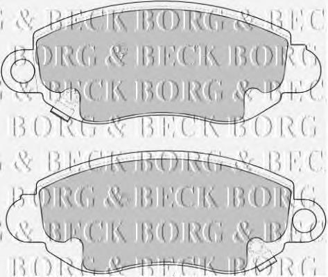 BBP1626 Borg&beck pastillas de freno delanteras