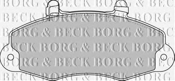 BBP1624 Borg&beck pastillas de freno delanteras