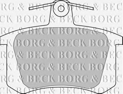 BBP1628 Borg&beck pastillas de freno traseras