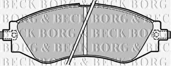 BBP1642 Borg&beck pastillas de freno delanteras