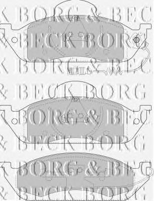 BBP1640 Borg&beck pastillas de freno delanteras