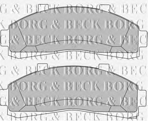 BBP1644 Borg&beck pastillas de freno delanteras