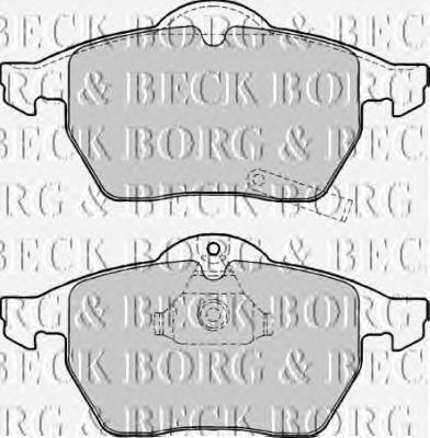 BBP1643 Borg&beck pastillas de freno delanteras