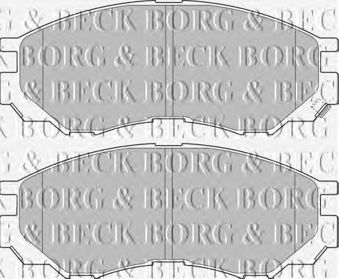 BBP1637 Borg&beck pastillas de freno delanteras