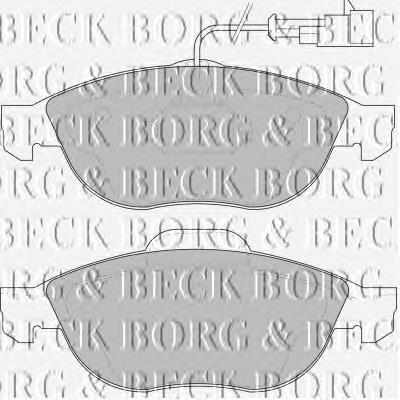 BBP1635 Borg&beck pastillas de freno delanteras