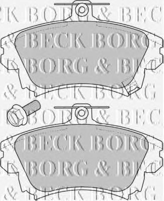 BBP1639 Borg&beck pastillas de freno delanteras