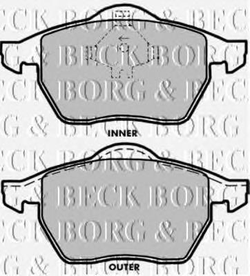 BBP1696 Borg&beck pastillas de freno delanteras