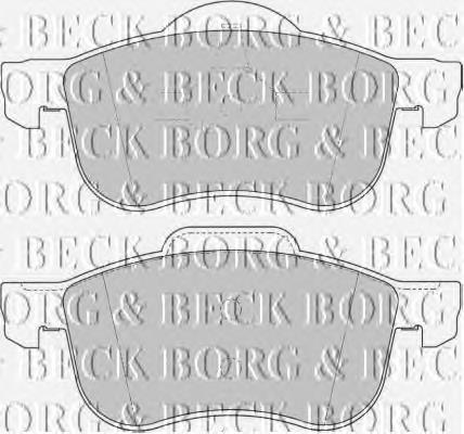 BBP1695 Borg&beck pastillas de freno delanteras