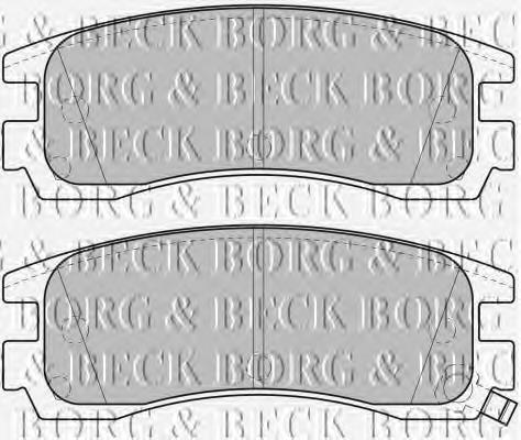 BBP1689 Borg&beck pastillas de freno traseras