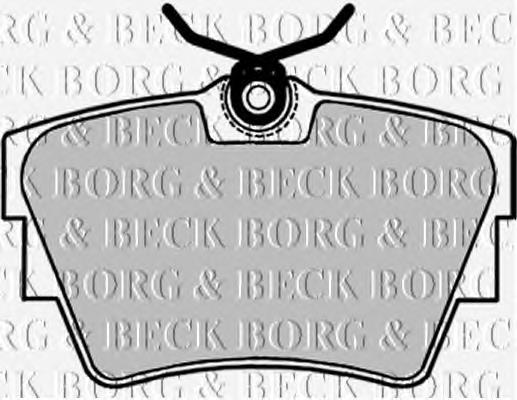 BBP1693 Borg&beck pastillas de freno traseras