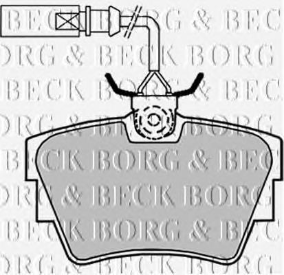 BBP1694 Borg&beck pastillas de freno traseras