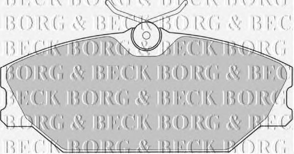 BBP1708 Borg&beck pastillas de freno delanteras
