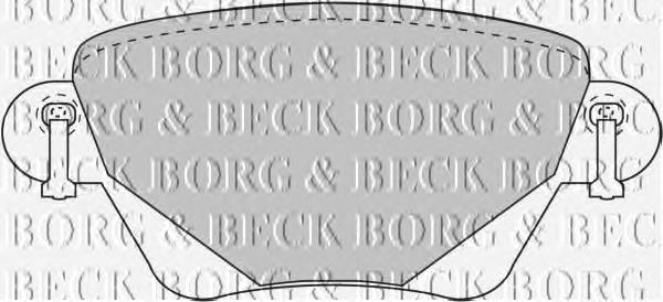BBP1707 Borg&beck pastillas de freno traseras