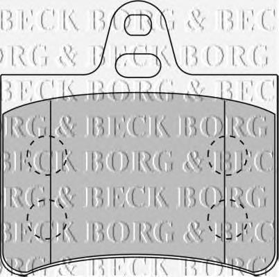 BBP1710 Borg&beck pastillas de freno traseras
