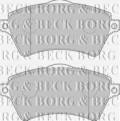 BBP1711 Borg&beck pastillas de freno delanteras