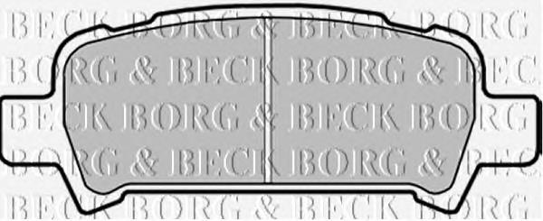 BBP1705 Borg&beck pastillas de freno traseras