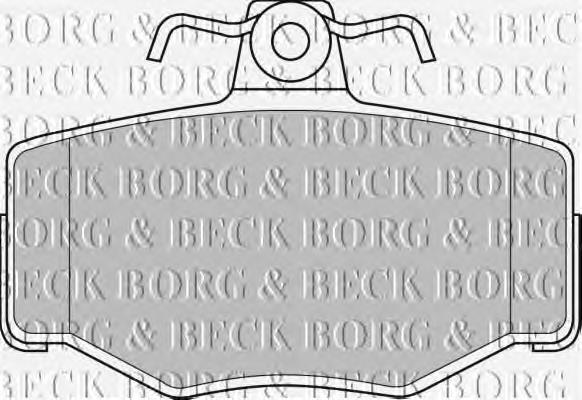 BBP1673 Borg&beck pastillas de freno traseras