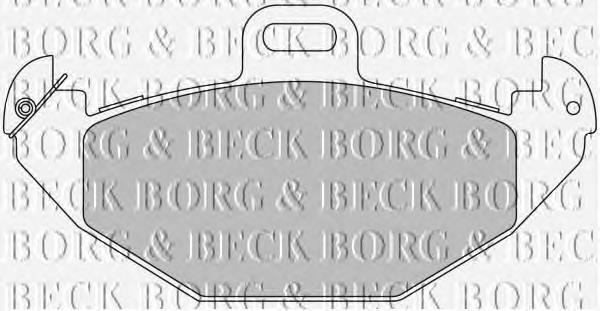 BBP1676 Borg&beck pastillas de freno traseras