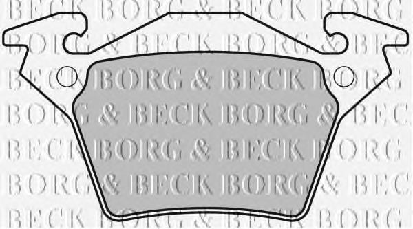 BBP1670 Borg&beck pastillas de freno traseras