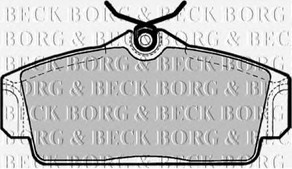 BBP1672 Borg&beck pastillas de freno delanteras