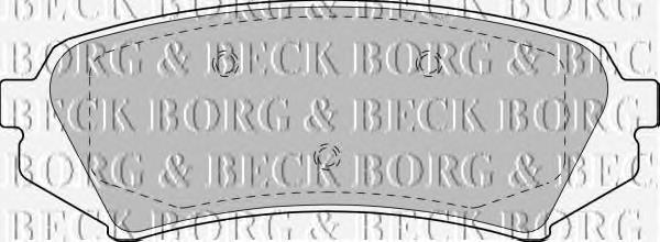 BBP1685 Borg&beck pastillas de freno traseras