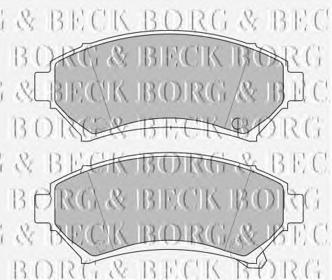 BBP1686 Borg&beck pastillas de freno delanteras