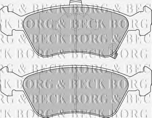 BBP1684 Borg&beck pastillas de freno delanteras