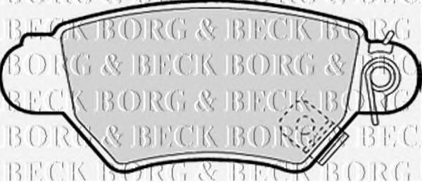 BBP1688 Borg&beck pastillas de freno traseras