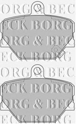 BBP1679 Borg&beck pastillas de freno delanteras