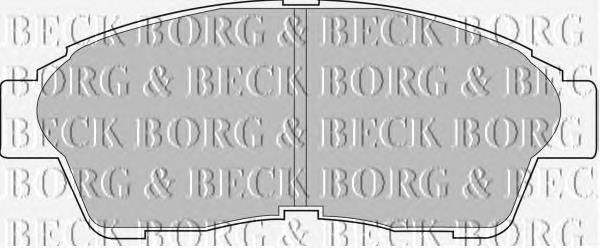 BBP1683 Borg&beck pastillas de freno delanteras