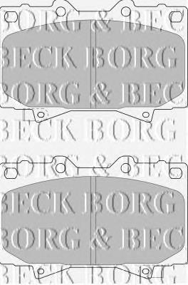 BBP1682 Borg&beck pastillas de freno delanteras