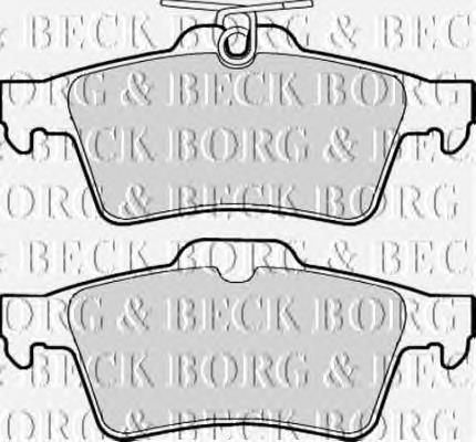 BBP1931 Borg&beck pastillas de freno traseras