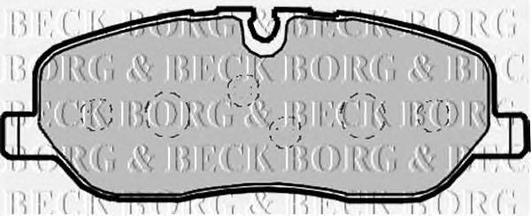 BBP1929 Borg&beck pastillas de freno delanteras