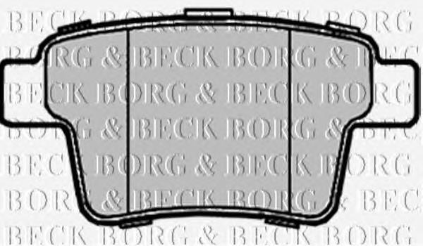 BBP1933 Borg&beck pastillas de freno traseras