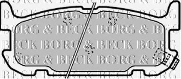 BBP1936 Borg&beck pastillas de freno traseras