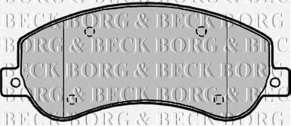 BBP1964 Borg&beck pastillas de freno delanteras