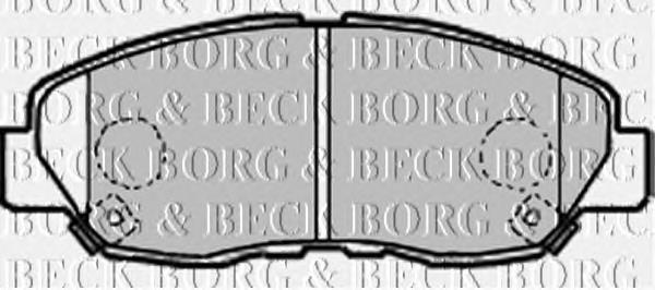 BBP1962 Borg&beck pastillas de freno delanteras