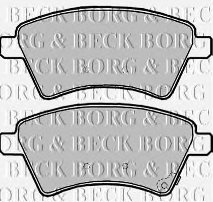 BBP1968 Borg&beck pastillas de freno delanteras