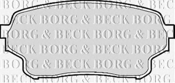 BBP1953 Borg&beck pastillas de freno delanteras