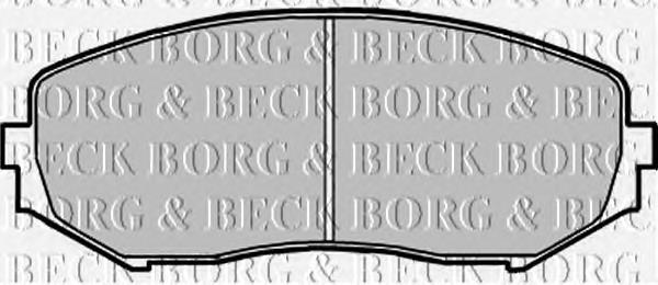 BBP1957 Borg&beck pastillas de freno delanteras