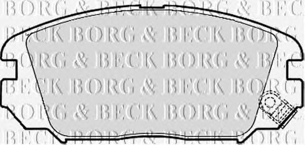 BBP1956 Borg&beck pastillas de freno delanteras