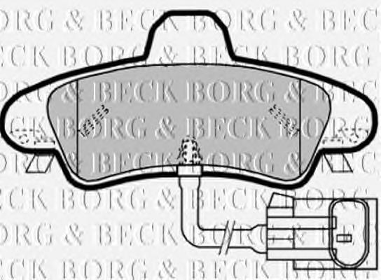 BBP1908 Borg&beck pastillas de freno traseras