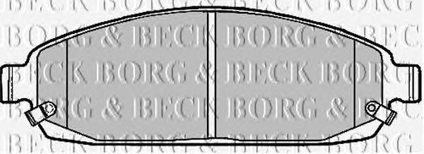 BBP1911 Borg&beck pastillas de freno delanteras