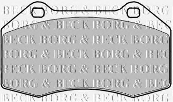 BBP1909 Borg&beck pastillas de freno delanteras