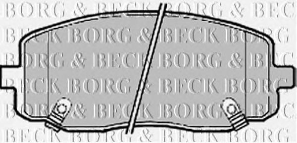 BBP1910 Borg&beck pastillas de freno delanteras