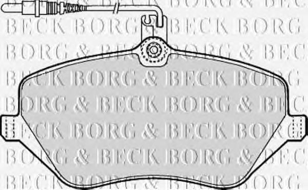 BBP1898 Borg&beck pastillas de freno delanteras