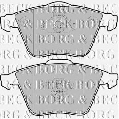 BBP1903 Borg&beck pastillas de freno delanteras