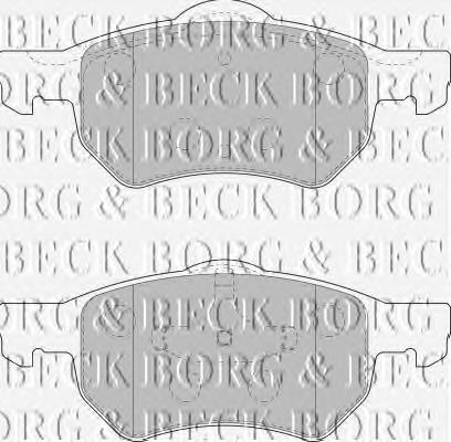 BBP1902 Borg&beck pastillas de freno delanteras