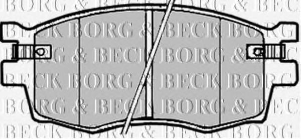 BBP1923 Borg&beck pastillas de freno delanteras