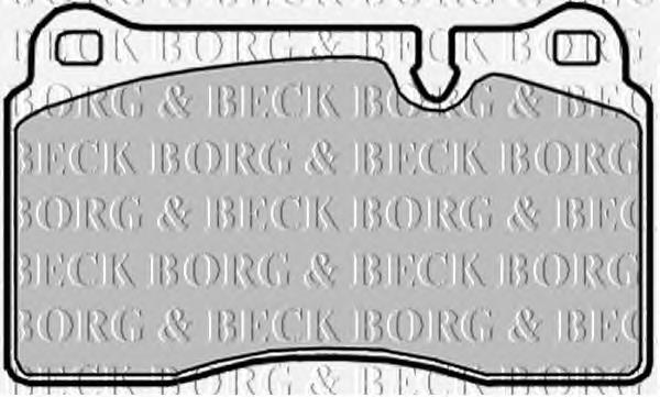 BBP2017 Borg&beck pastillas de freno delanteras